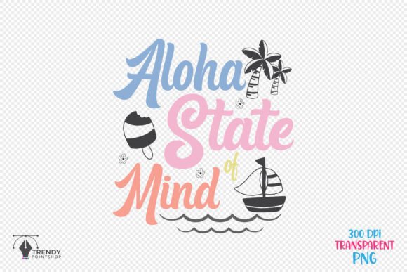 Aloha Summer Beach Quote SVG Design for Graphics and Crafts