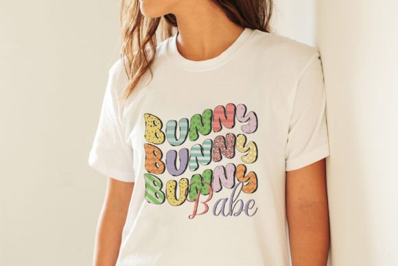 Bunny Babe Retro Easter Quote SVG Design for Crafts and Graphics