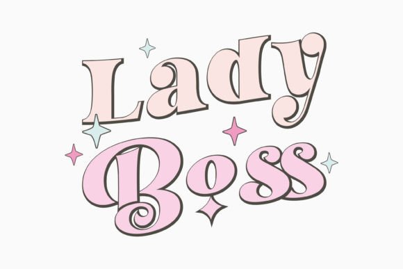 Girl Power Quote Svg Lady Boss Retro for Crafts and Graphics