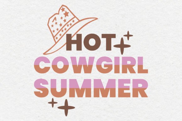 Hot Cowgirl Summer Western Quote SVG for Graphics and Crafts