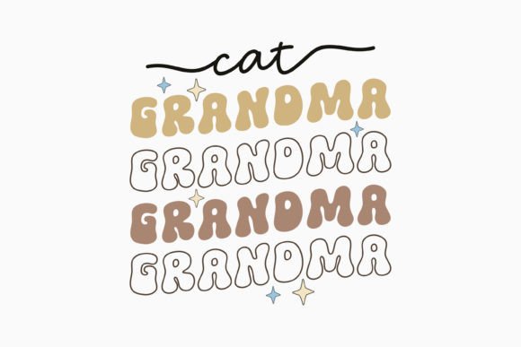 Retro Funny Pet Quote SVG Cat Grandma