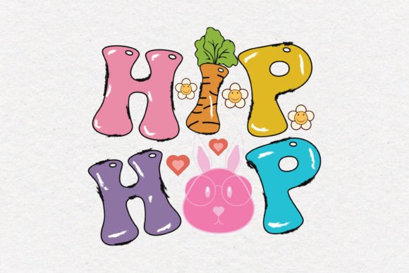 Retro Hip Hop Easter Quote SVG Design for Graphics and Crafts