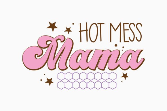 Retro Mother's Day Quote SVG for Embroidery Projects
