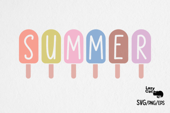 Summer Ice Cream Quote SVG Design for Crafts and Graphics