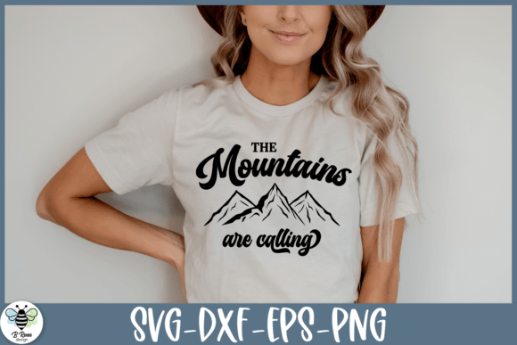 The Mountains Are Calling Quote SVG for Crafts and Graphics